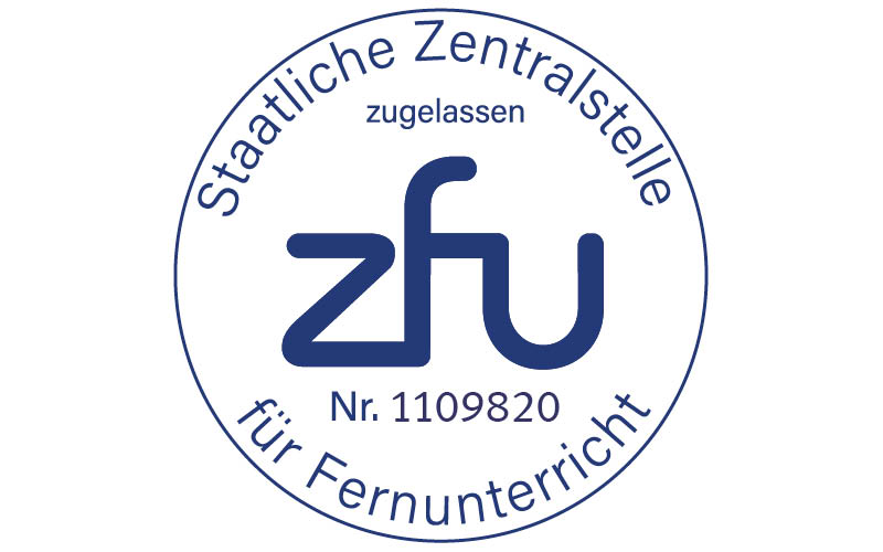 ZFU Zulassungssiegel Master International Logistics & Trade Design | WINGS-Fernstudium