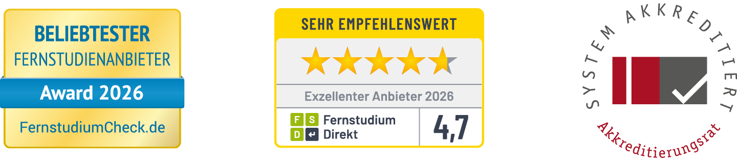 Bewertungssiegel | WINGS-Fernstudium