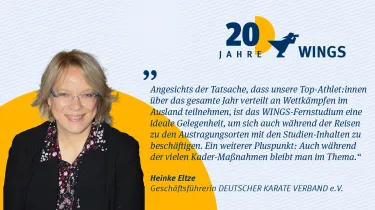 Heinke Eltze Karateverband 20 Jahre WINGS-Fernstudium | WINGS-Fernstudium