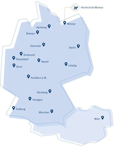 MBA Logistics and Trade Standortkarte