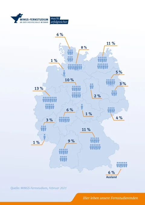 Wohnsitz Fernstudierende | WINGS-Fernstudium