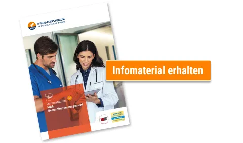 Master Gesundheitsmanagement Broschuere anfordern | WINGS-Fernstudium