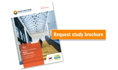 Master Lighting Design Request study brochure | WINGS-Fernstudium